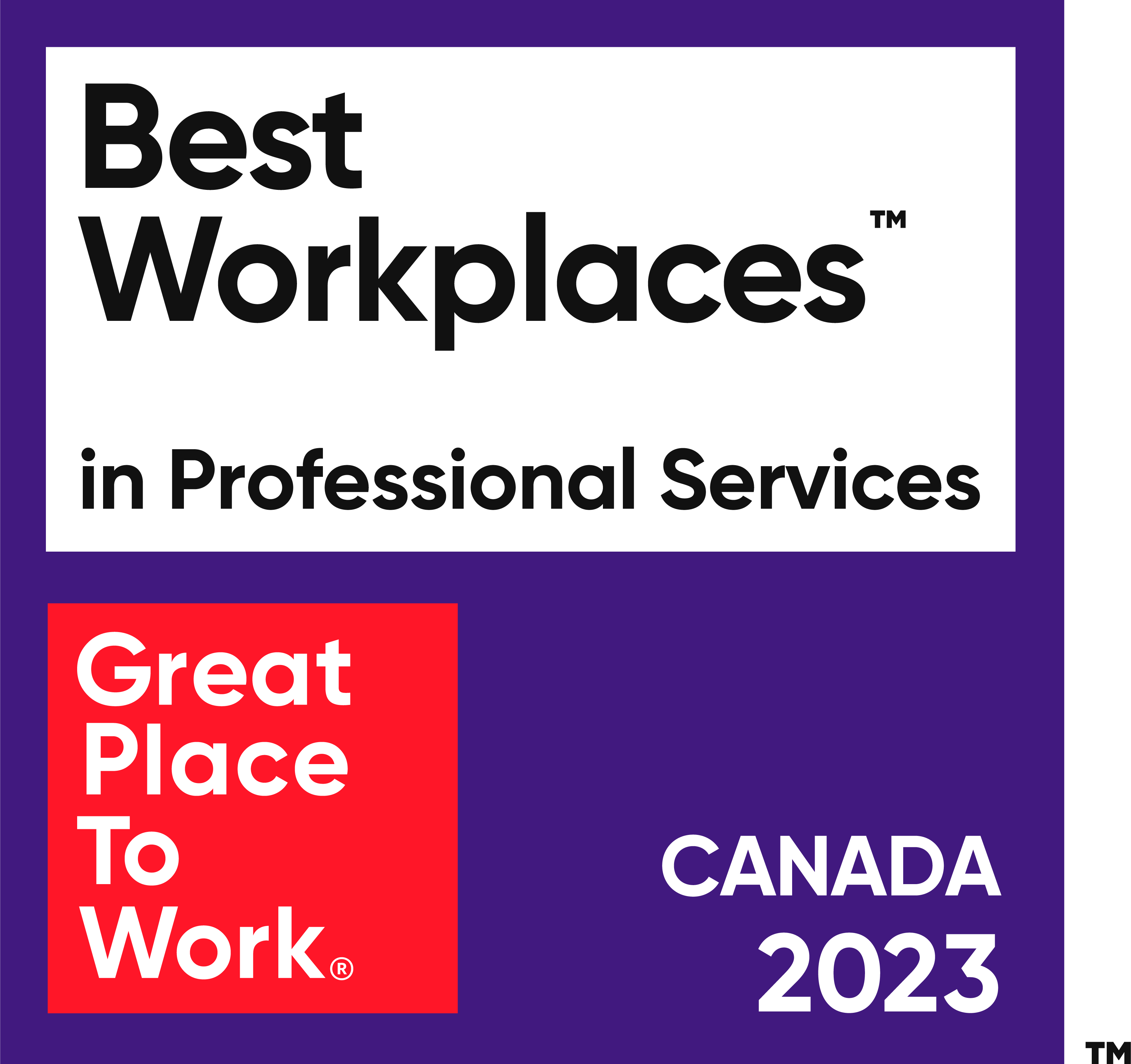 Best Workplace in Professional Services - Great Place To Work